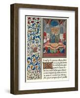 Illuminated Page, with Bordering, C1480-Jean Froissart-Framed Giclee Print