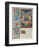 Illuminated Page, with Bordering, C1480-Jean Froissart-Framed Giclee Print