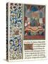 Illuminated Page, with Bordering, C1480-Jean Froissart-Stretched Canvas