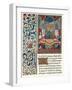 Illuminated Page, with Bordering, C1480-Jean Froissart-Framed Giclee Print