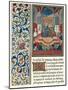 Illuminated Page, with Bordering, C1480-Jean Froissart-Mounted Giclee Print