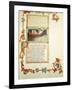 Illuminated Page with Opening Words of Purgatory from Divine Comedy-Dante Alighieri-Framed Giclee Print