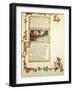 Illuminated Page with Opening Words of Purgatory from Divine Comedy-Dante Alighieri-Framed Giclee Print
