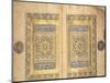 Illuminated Pages from a Koran Manuscript, Il-Khanid Mameluke School-null-Mounted Giclee Print