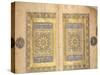 Illuminated Pages from a Koran Manuscript, Il-Khanid Mameluke School-null-Stretched Canvas