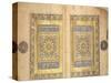 Illuminated Pages from a Koran Manuscript, Il-Khanid Mameluke School-null-Stretched Canvas