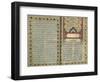 Illuminated Pages from a Manuscript of Hafez, Zand Period Style, 1790-null-Framed Giclee Print