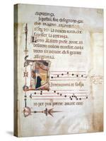 Illuminated Pages from Lauda by Jacopone of Todi, Manuscript, 8th Century-null-Stretched Canvas