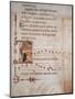 Illuminated Pages from Laudi by Jacopone of Todi, Manuscript, 13th Century-null-Mounted Giclee Print