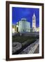 Illuminated Roman Forum (Forum Romanum)-Markus Lange-Framed Photographic Print