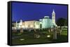 Illuminated Roman Forum (Forum Romanum)-Markus Lange-Framed Stretched Canvas