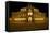 Illuminated Semperoper in Dresden in the Evening-Uwe Steffens-Framed Stretched Canvas