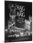 Illuminated Sign for Haig and Haig Whiskey, New York City, January 6, 1917-William Davis Hassler-Mounted Photographic Print