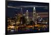 Illuminated skylines, Philadelphia, Pennsylvania, USA-null-Framed Photographic Print