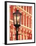 Illuminated Street Light, Galveston, Texas, USA-Walter Bibikow-Framed Premium Photographic Print