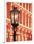 Illuminated Street Light, Galveston, Texas, USA-Walter Bibikow-Framed Photographic Print