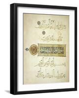 Illuminated Surah Heading-null-Framed Giclee Print