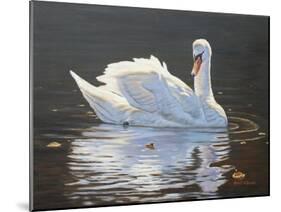 Illuminated Swan-Bruce Dumas-Mounted Giclee Print