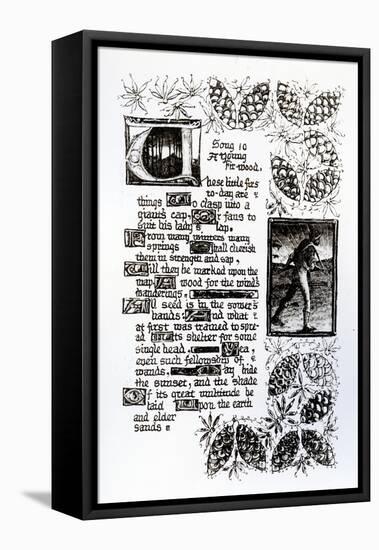 Illuminated Text from Rossetti's 'House of Life' Sonnet Sequence, C.1880 (Pen and Ink on Paper)-Dante Gabriel Rossetti-Framed Stretched Canvas