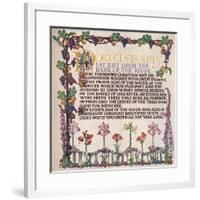 'Illuminated Text From The Pilgrim's progress', c1920-Marta Bowerley-Framed Giclee Print