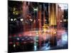 Illuminated Water Fountain, South Bank, Melbourne, Victoria, Australia-Richard Nebesky-Mounted Photographic Print