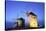 Illuminated Windmills of Chora, Patmos, Dodecanese, Greek Islands, Greece, Europe-Neil Farrin-Stretched Canvas