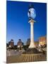 Illuminated World Globe in Maidan Nezalezhnosti, Kiev, Ukraine-Gavin Hellier-Mounted Photographic Print