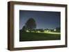 illuminateded park by night-Benjamin Engler-Framed Photographic Print