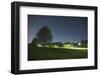 illuminateded park by night-Benjamin Engler-Framed Photographic Print