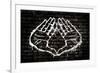 Illuminati Hand Sign Graffiti-null-Framed Art Print