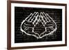 Illuminati Hand Sign Graffiti-null-Framed Art Print