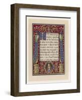 Illumination from an Italian Book of Hours-null-Framed Art Print