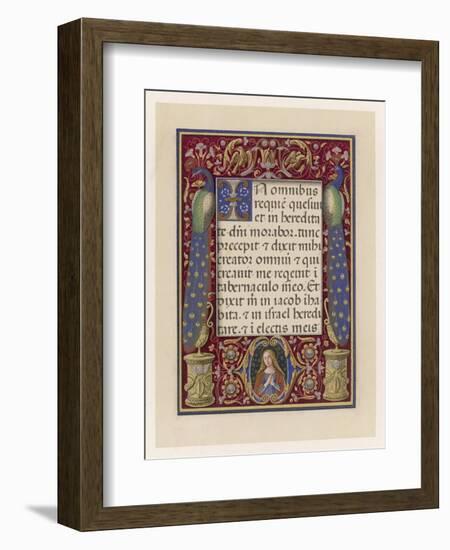 Illumination from an Italian Book of Hours-null-Framed Art Print