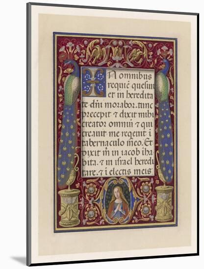 Illumination from an Italian Book of Hours-null-Mounted Art Print