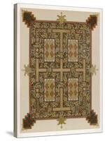 Illumination from the "Lindisfarne Gospels" or Gospels of Saint Cuthbert-null-Stretched Canvas