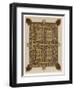 Illumination from the "Lindisfarne Gospels" or Gospels of Saint Cuthbert-null-Framed Art Print