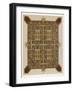 Illumination from the "Lindisfarne Gospels" or Gospels of Saint Cuthbert-null-Framed Art Print