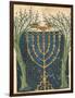 Illumination of a Menorah, from the Jewish Cervera Bible, 1299-Joseph Asarfati-Framed Giclee Print