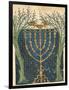 Illumination of a Menorah, from the Jewish Cervera Bible, 1299-Joseph Asarfati-Framed Giclee Print