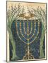 Illumination of a Menorah, from the Jewish Cervera Bible, 1299-Joseph Asarfati-Mounted Giclee Print