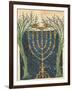 Illumination of a Menorah, from the Jewish Cervera Bible, 1299-Joseph Asarfati-Framed Giclee Print