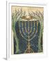Illumination of a Menorah, from the Jewish Cervera Bible, 1299-Joseph Asarfati-Framed Giclee Print