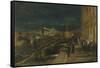 Illumination of Moscow on the Occasion of the Coronation of Emperor Alexander III-Nikolai Yegorovich Makovsky-Framed Stretched Canvas