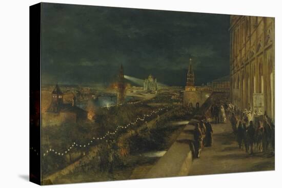 Illumination of Moscow on the Occasion of the Coronation of Emperor Alexander III-Nikolai Yegorovich Makovsky-Stretched Canvas