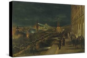 Illumination of Moscow on the Occasion of the Coronation of Emperor Alexander III-Nikolai Yegorovich Makovsky-Stretched Canvas