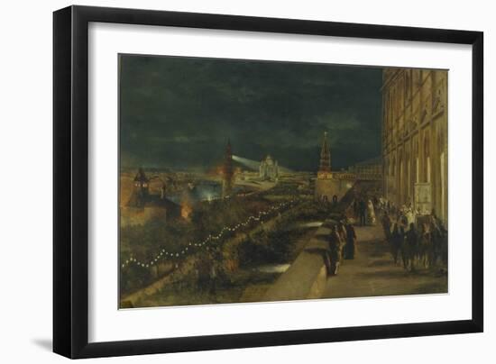 Illumination of Moscow on the Occasion of the Coronation of Emperor Alexander III-Nikolai Yegorovich Makovsky-Framed Giclee Print