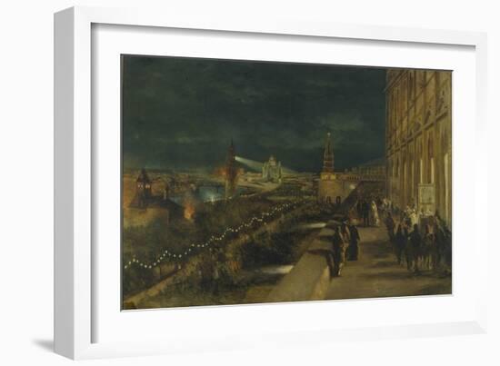 Illumination of Moscow on the Occasion of the Coronation of Emperor Alexander III-Nikolai Yegorovich Makovsky-Framed Giclee Print