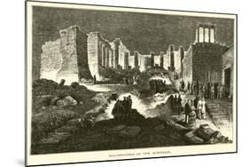 Illumination of the Acropolis-null-Mounted Giclee Print