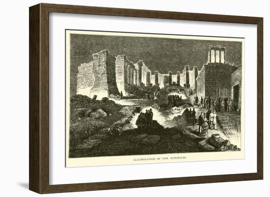 Illumination of the Acropolis-null-Framed Giclee Print