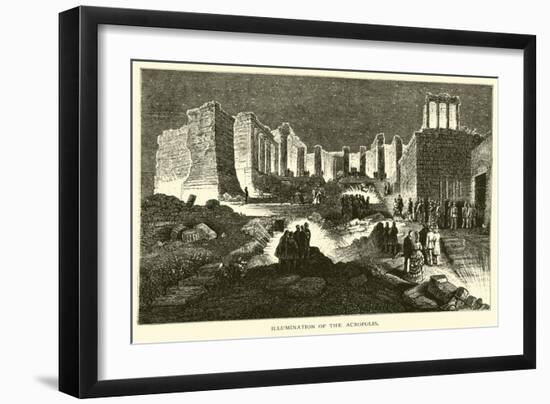 Illumination of the Acropolis-null-Framed Giclee Print
